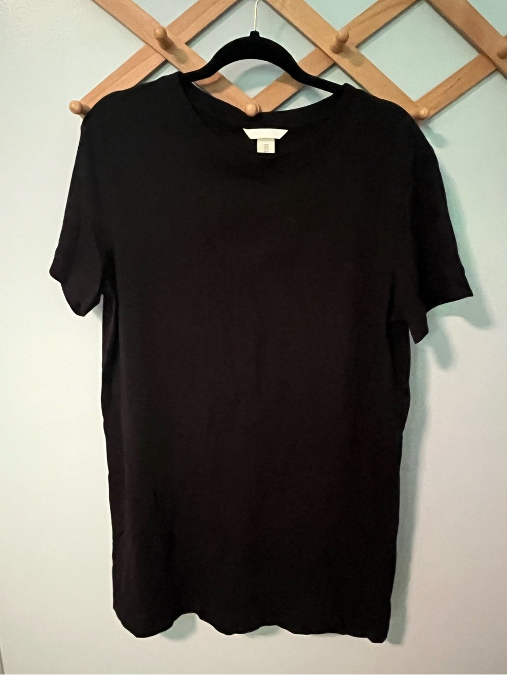 H&M Women’s Black Boxy T-Shirt Dress
